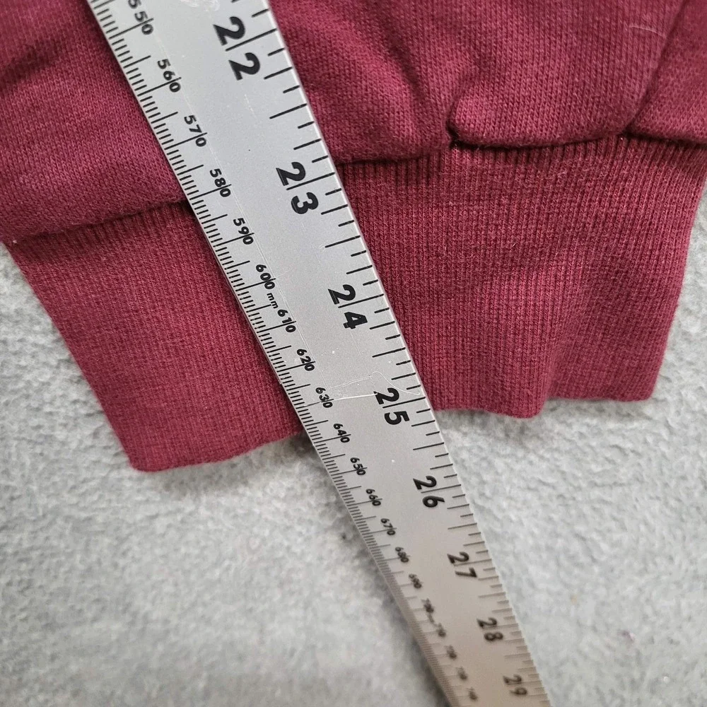 True Religion Men Activewear Pants L/G Burgundy Sweatpants Logo Joggers